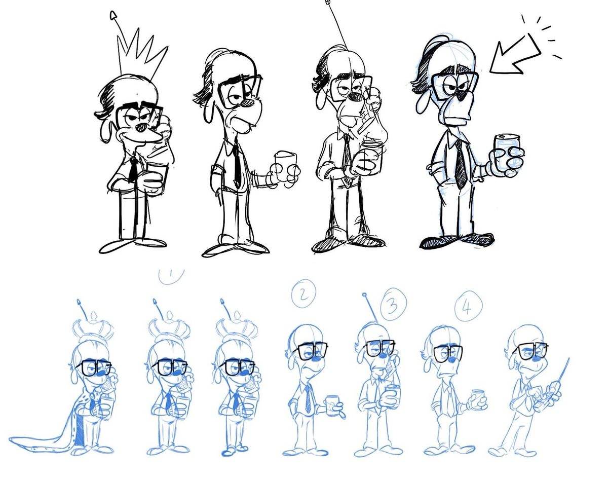 Katzenberg character development sketches